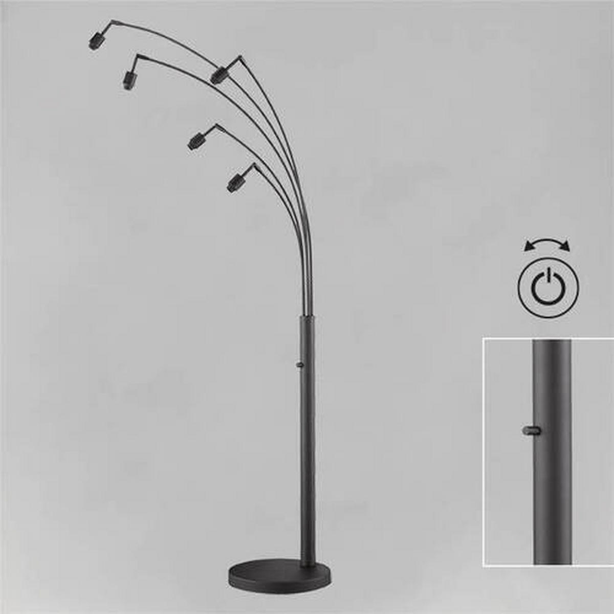 GOLVLAMPA Modular S    - svart, Basics, metall (180cm) - Fischer & Honsel