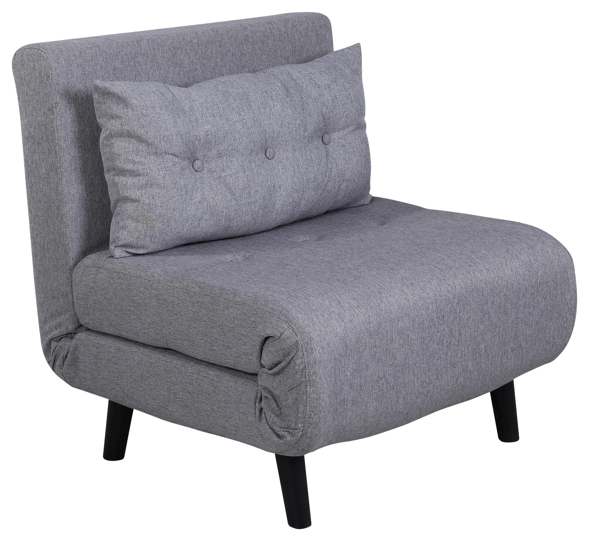 SCHLAFSESSEL Textilgeflecht Grau, Schwarz    - Schwarz/Grau, Design, Textil/Metall (70/88/80cm) - Livetastic