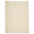 HANDWEBTEPPICH 70/130 cm Weiß rechteckig  - Weiß, Natur, Textil (70/130cm) - Linea Natura