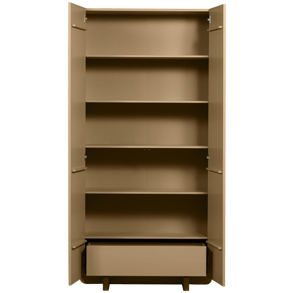 GARDEROBENSCHRANK Basu  in 101/210/46 cm  - Grün, Design, Holz (101/210/46cm) - Livetastic