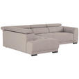ECKSOFA Taupe Struktur  - Taupe/Schwarz, Design, Kunststoff/Textil (205/284cm) - Xora