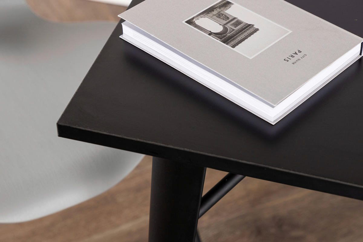 ESSTISCH in Metall, Holzwerkstoff 80/80/75 cm   - Schwarz, Design, Holz/Holzwerkstoff (80/80/75cm) - Livetastic