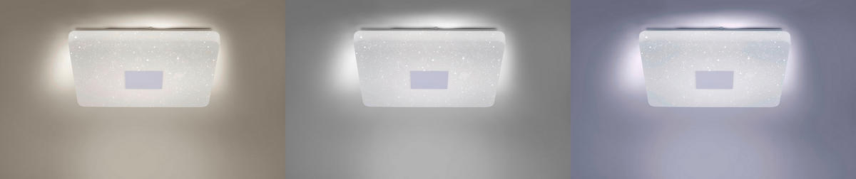 LED SVJETILJKA STROPNA  - srebrne boje, Design, metal/plastika (60/60/9,5cm)