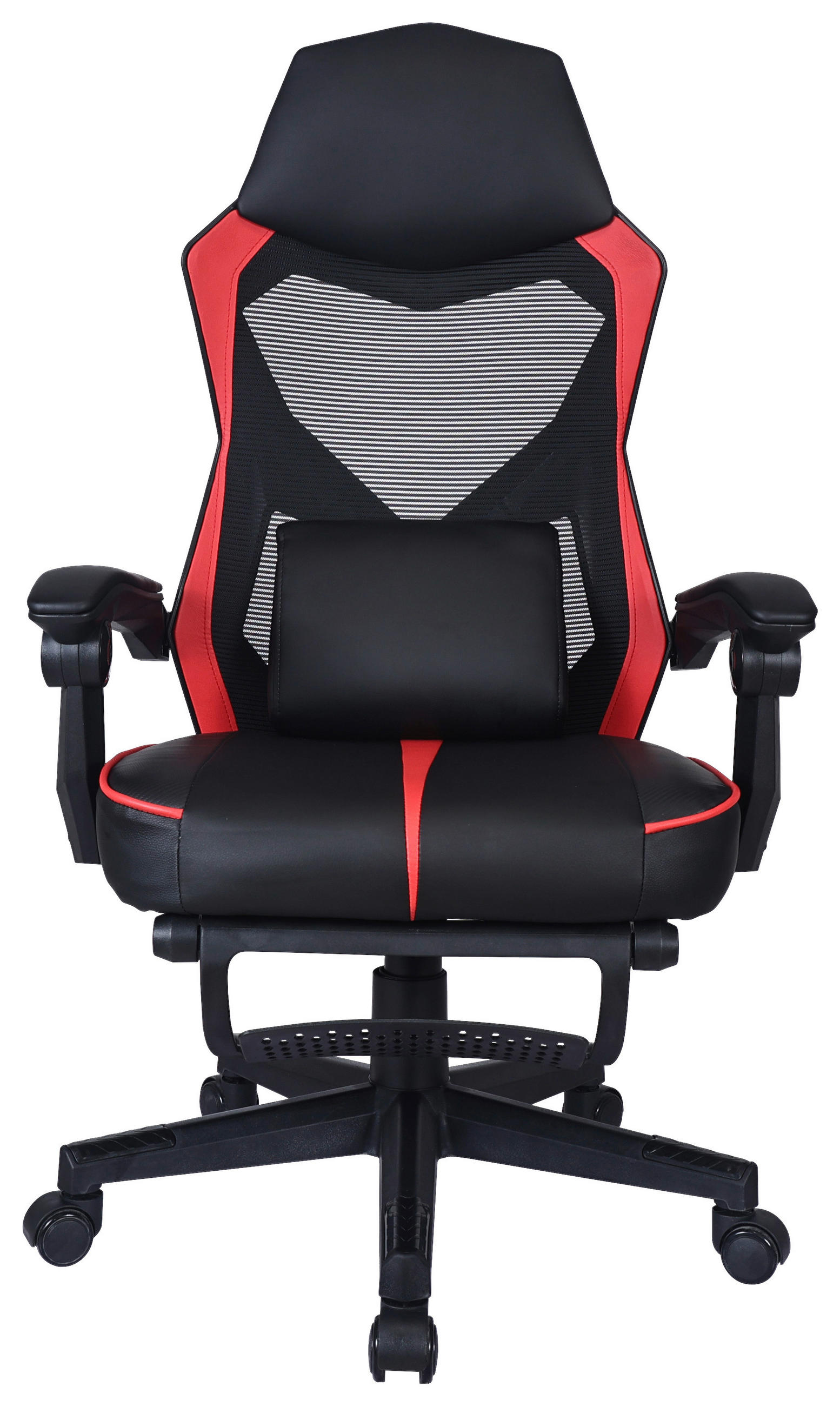 GAMINGSTUHL Rot, Schwarz Metall, Kunststoff, Textil   - Rot/Schwarz, MODERN, Kunststoff/Textil (59/107-117/58cm) - Carryhome