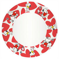 PAPPTELLER Snoopy    - Rot/Weiß, Trend, Papier (23/1,5/23cm)