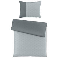 POSTELJNINA OPAL ELITE 140/200 cm damast siva, svetlo siva  - siva/svetlo siva, Konvencionalno, tekstil (140/200cm) - Fleuresse