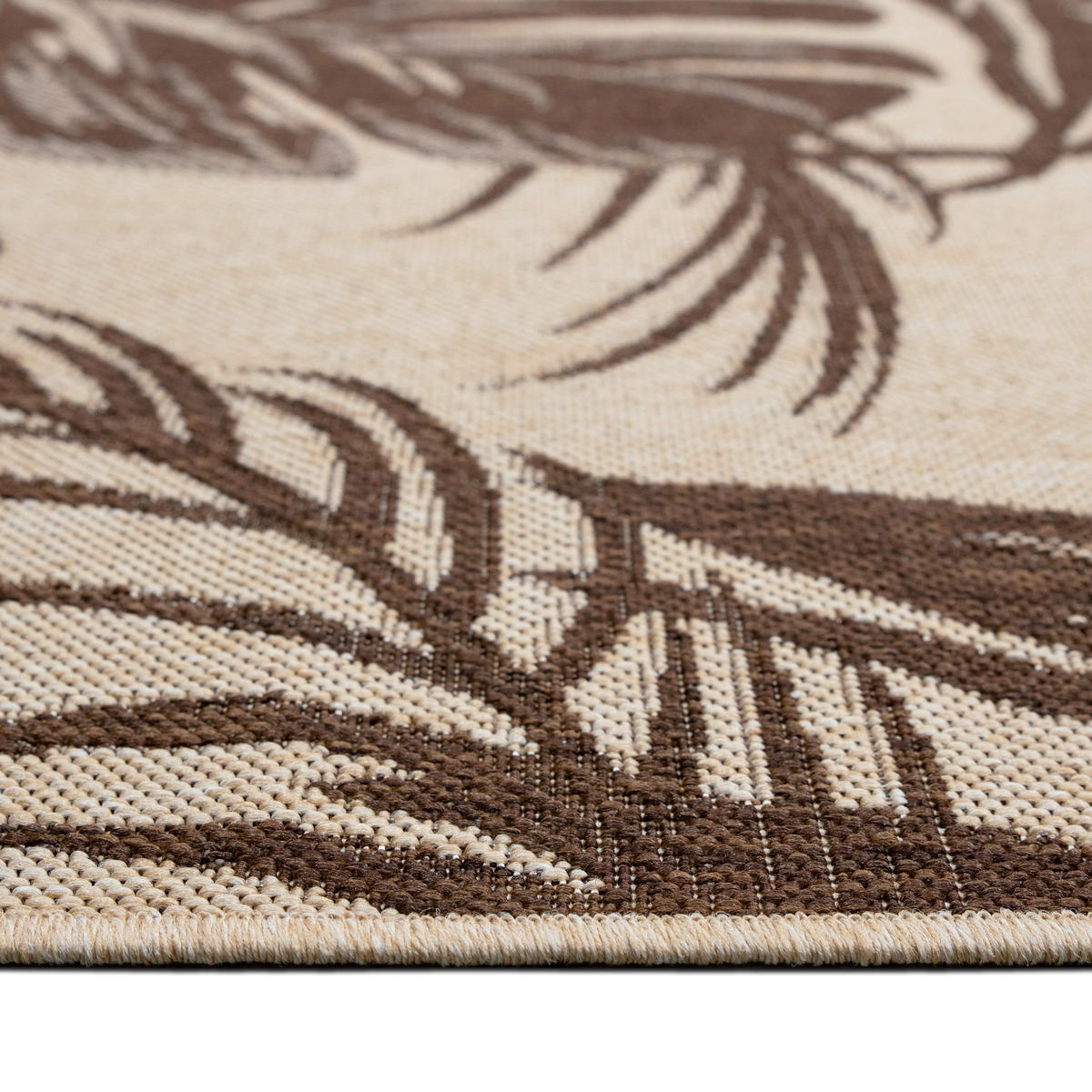 OUTDOORTEPPICH 200/290 cm Braun, Creme  - Creme/Braun, Design, Kunststoff (200/290cm) - Novel