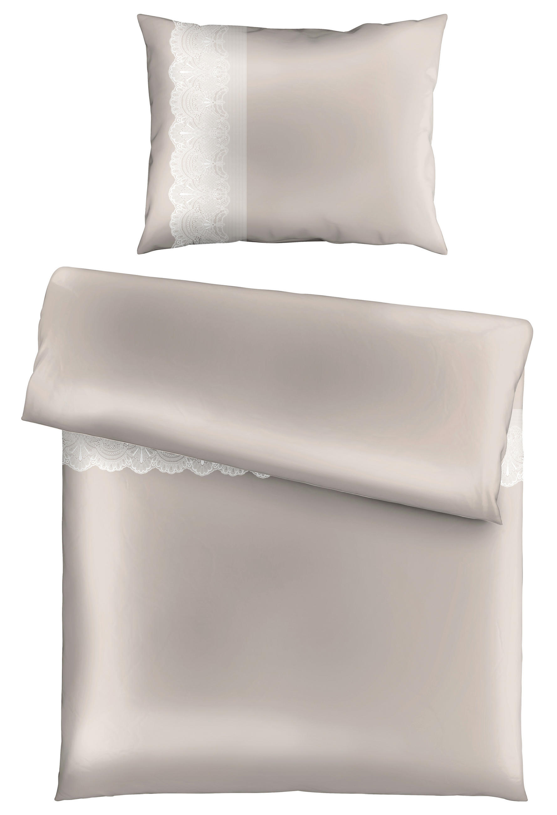 POSTELJINA   - bijela/bež, Konvencionalno, tekstil (140/200cm) - Novel