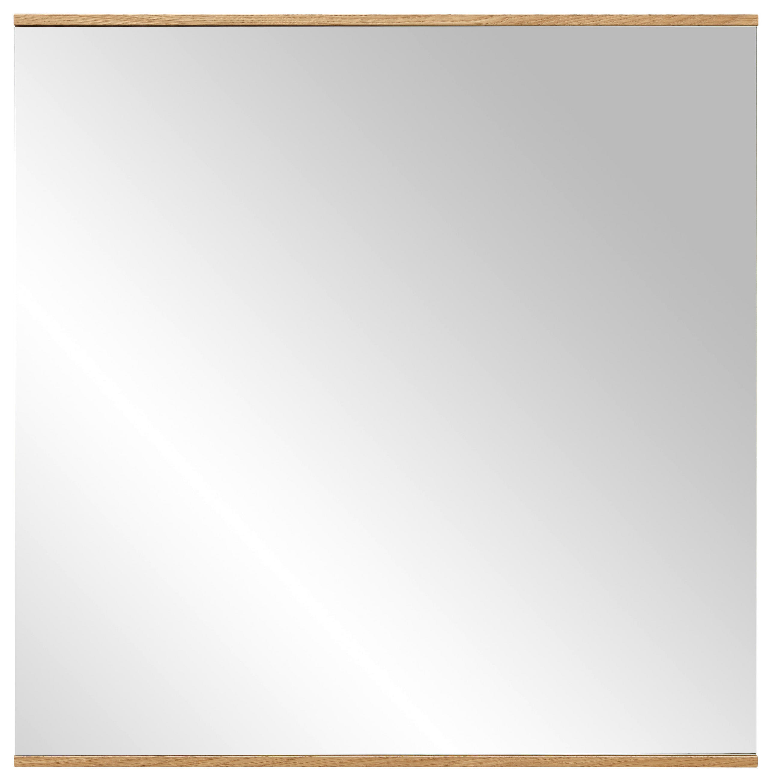 WANDSPIEGEL 82/82/1,5 cm    in quadratisch  - Eichefarben, Design, Glas/Holz (82/82/1,5cm) - Dieter Knoll