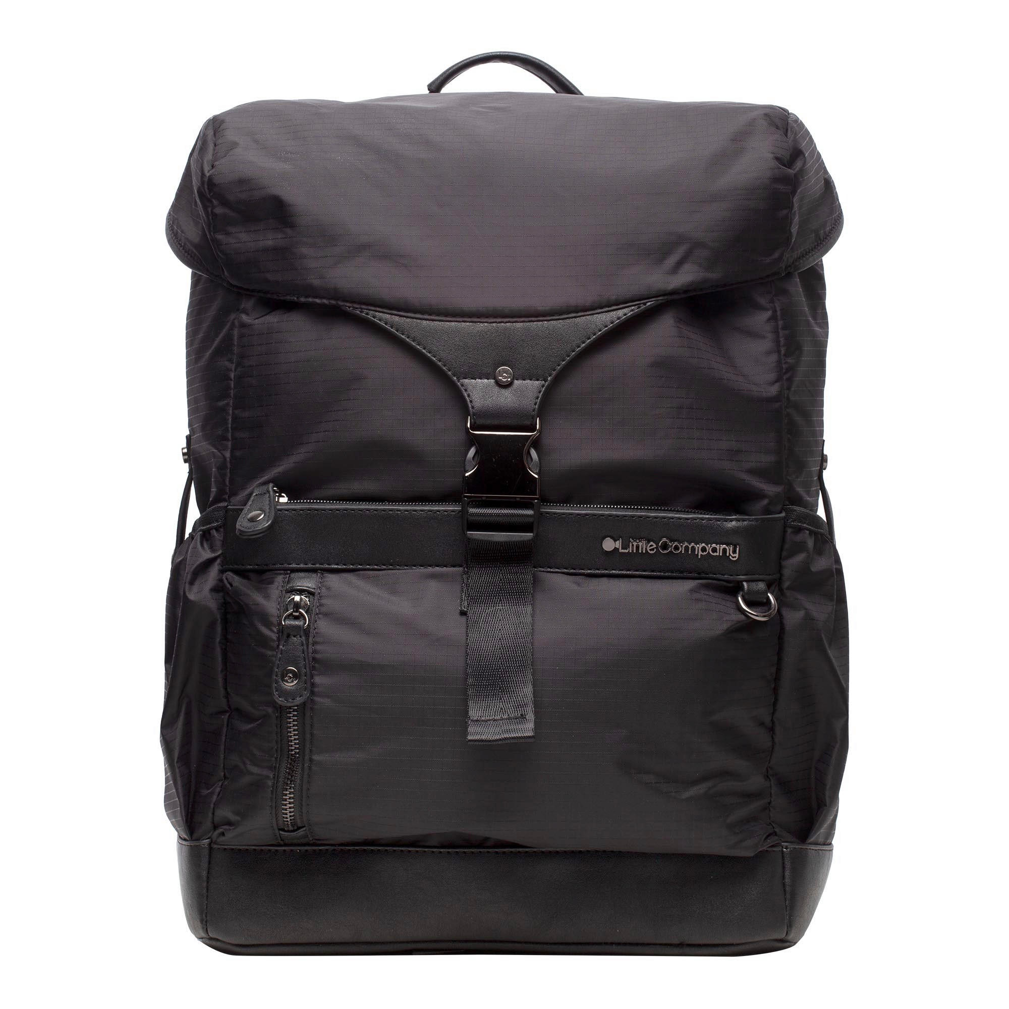 WICKELRUCKSACK Miami  - Schwarz, Trend, Kunststoff/Textil (44/30/16cm)