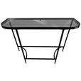 KONSOLENTISCH Schwarz  - Schwarz, Design, Glas/Metall (110/35/80cm) - Xora