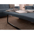 3-SITZER-SOFA in Flachgewebe Blau  - Chromfarben/Blau, Design, Textil/Metall (195/83/85cm) - Xora