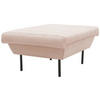 HOCKER Creme  - Creme/Schwarz, Design, Textil/Metall (70/45/70cm) - LOOKS by W.Joop