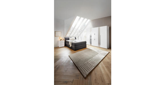 BOXSPRINGBETT 140/200 cm in Anthrazit - Anthrazit, KONVENTIONELL, Textil (140/200cm) - Carryhome