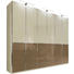DREHTÜRENSCHRANK in Braun, Eichefarben, Beige - Chromfarben/Eichefarben, Design, Glas/Holzwerkstoff (300/236/62cm) - Novel DREHTÜRENSCHRANK in Braun, Eichefarben, Beige - Chromfarben/Eichefarben, Design, Glas/Holzwerkstoff (300/236/62cm) - Novel