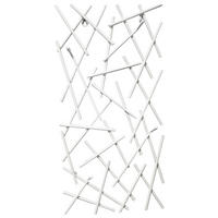 ZIDNI ČIVILUK   metal  - bela, Dizajnerski, metal (30/60/5cm)