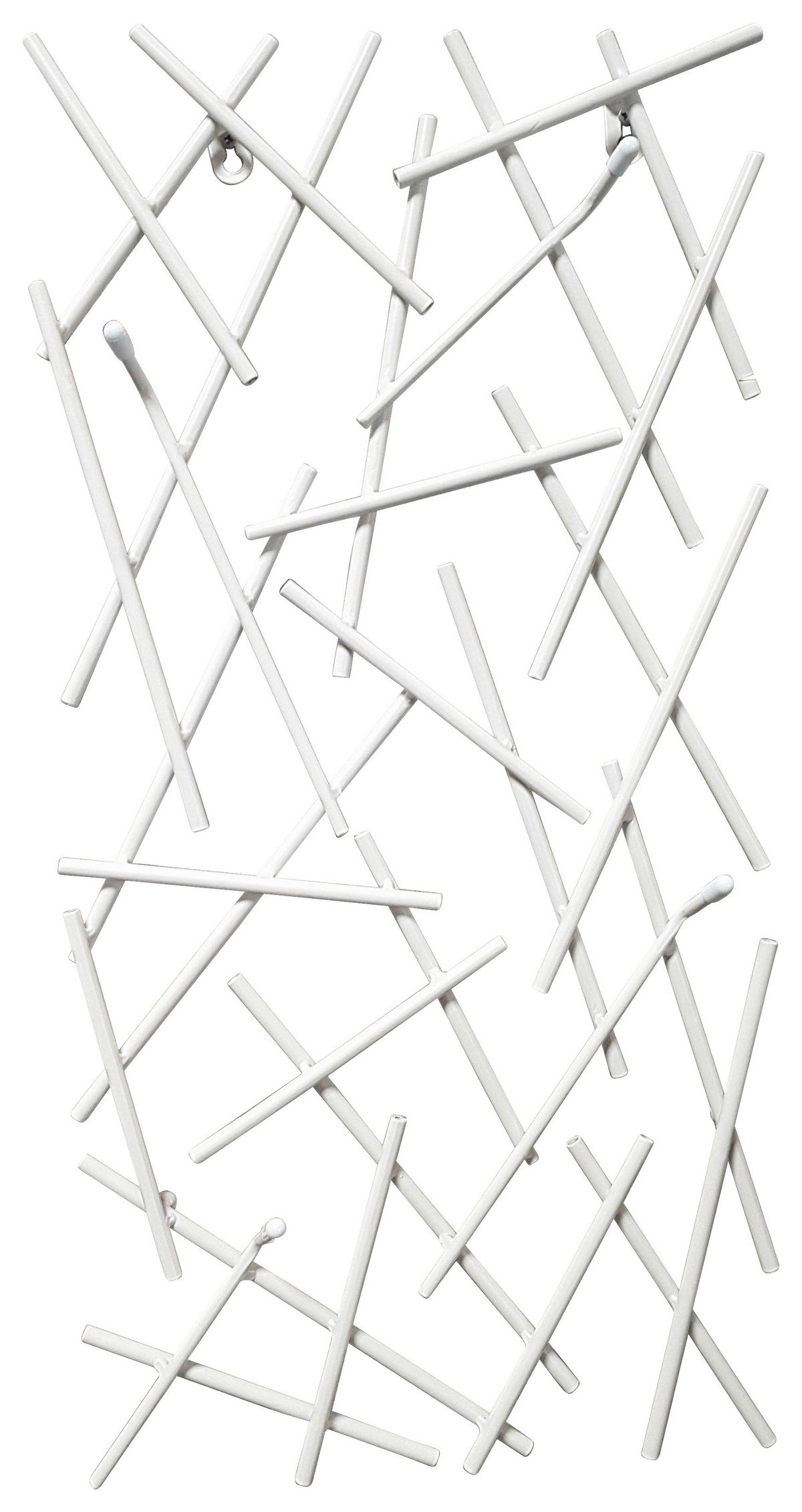 ZIDNI ČIVILUK   metal  - bela, Dizajnerski, metal (30/60/5cm)