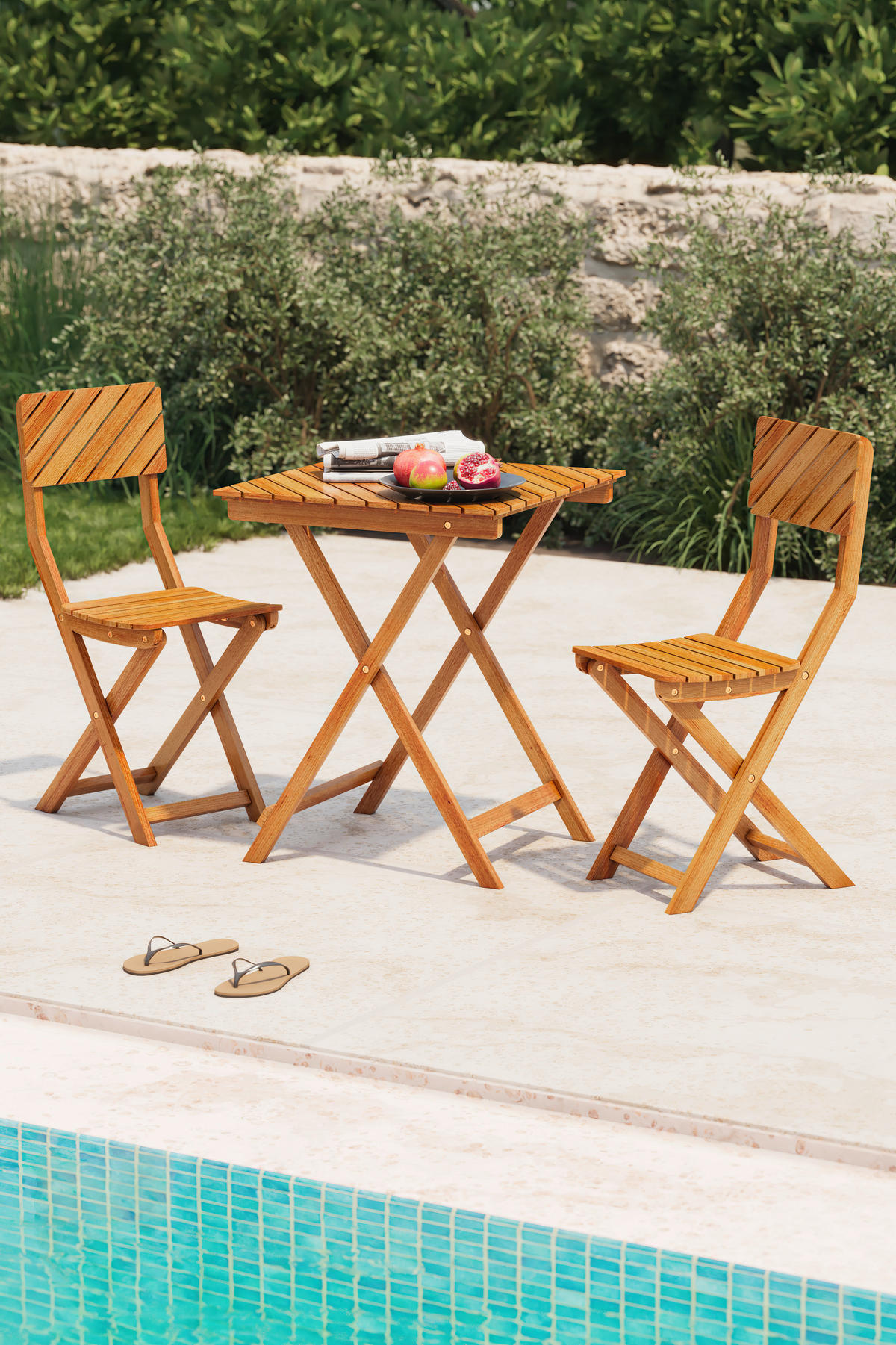 BALKONSET  - Naturfarben, MODERN, Holz - Ambia Garden