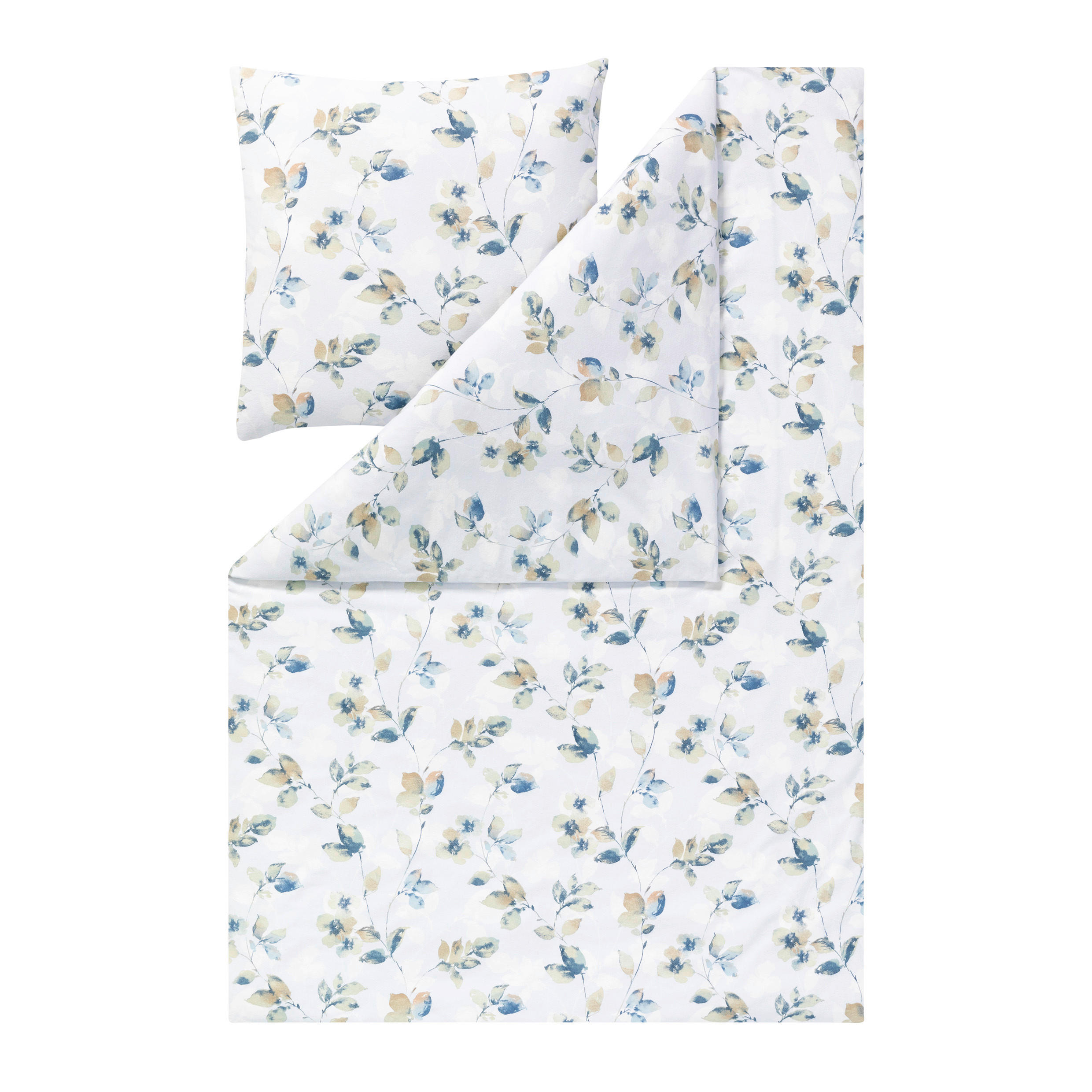 BETTWÄSCHE Atelier Flanell 155/220 cm  - Hellblau, Design, Textil (155/220cm) - Estella