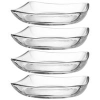 TELLERSET Piazza 4-teilig  - Klar, Design, Glas (20/4/20cm) - Leonardo