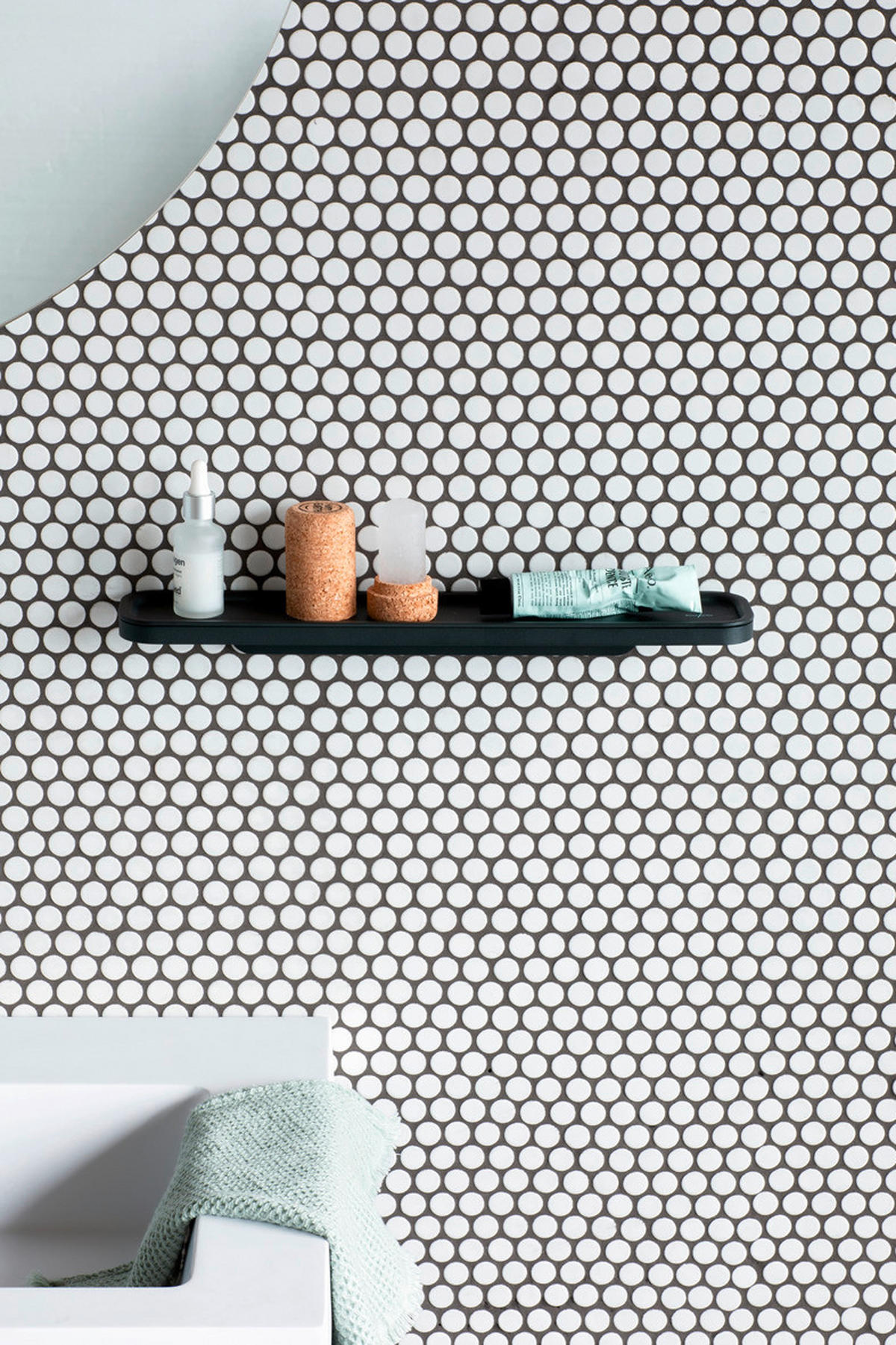 KOPALNIŠKA POLICA - siva, Basics, kovina (42.1/4.4/8.6cm) - Brabantia
