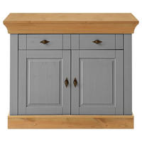 KOMMODE  in 108/85/45 cm  - Laugenfarbig/Grau, ROMANTIK / LANDHAUS, Holz/Metall (108/85/45cm) - Boxxx
