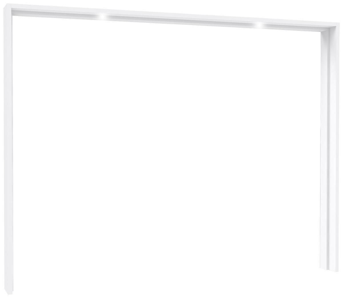 PASPARTOVÝ RÁM, bílá, vysoce lesklá bílá, 280,6/215,1/23,8 cm - bílá/vysoce lesklá bílá, Design, kompozitní dřevo (280,6/215,1/23,8cm) - home24