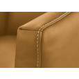2-SITZER-SOFA  in Echtleder Currygelb   - Currygelb/Eichefarben, Natur, Leder/Holz (182/86/87cm) - Valnatura