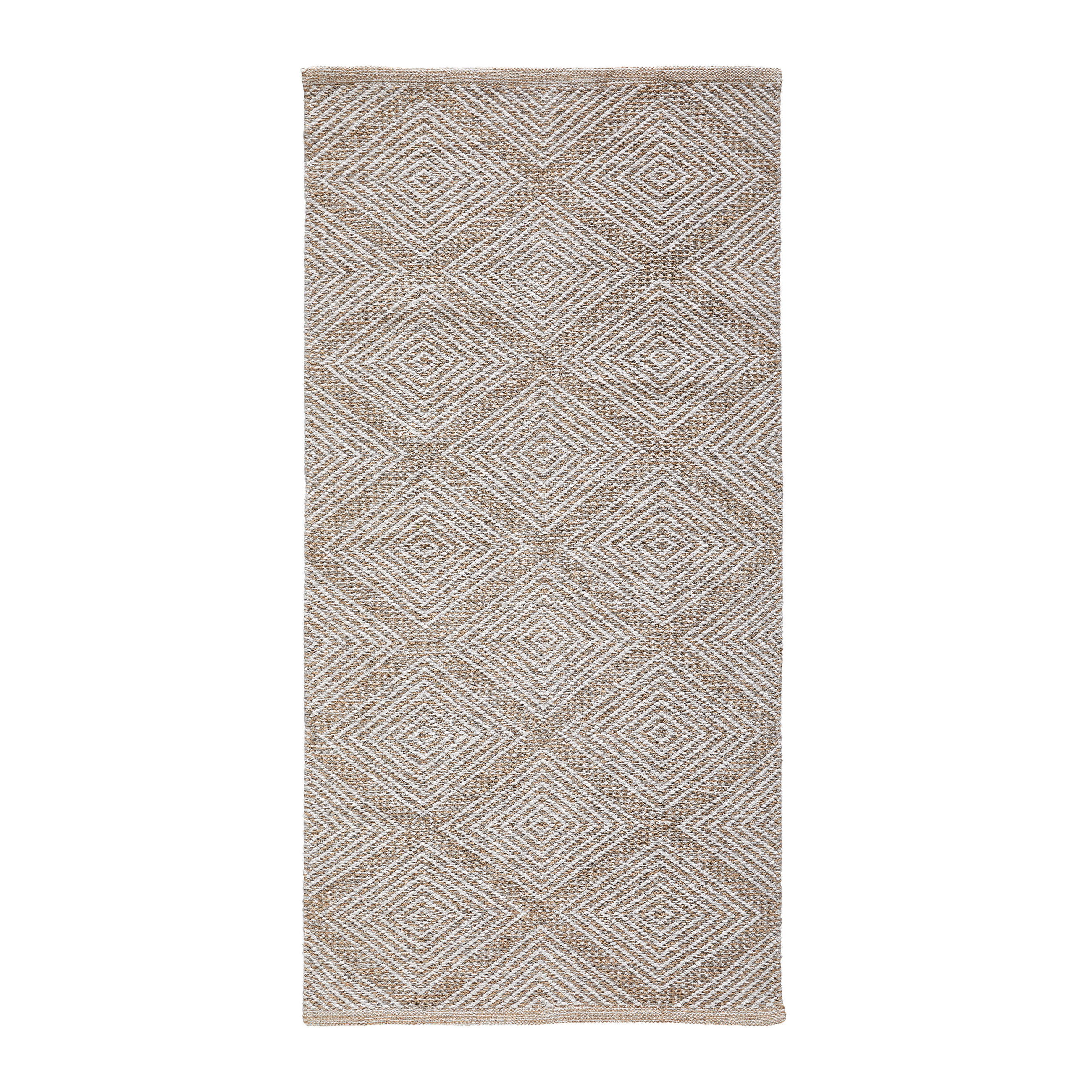 FLECKERLTEPPICH 60/120 cm Diamant Black Beige  - Beige, Design, Textil (60/120cm) - Boxxx
