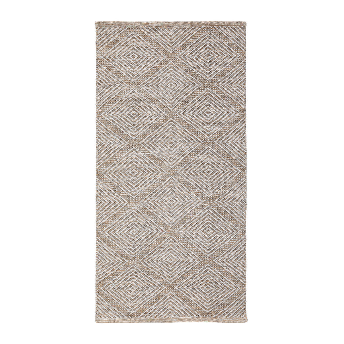 FLECKERLTEPPICH 60/120 cm Diamant Black Beige  - Beige, Design, Textil (60/120cm) - Boxxx