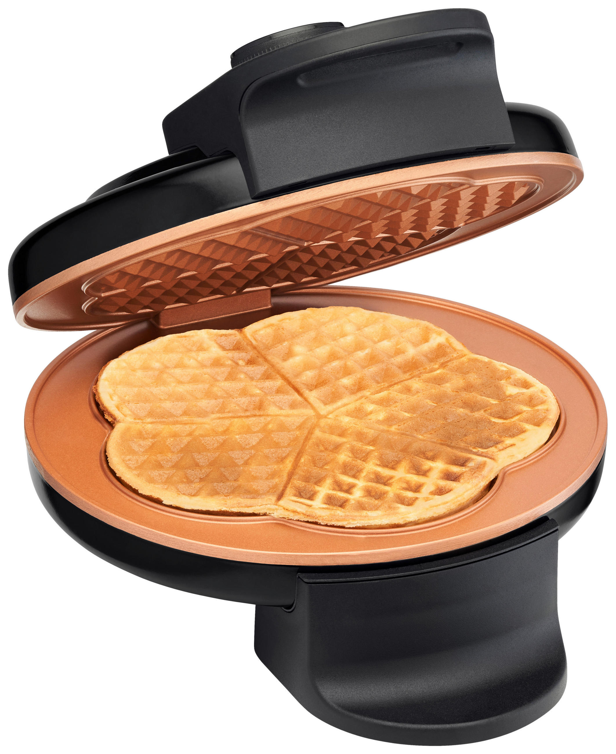 WAFFELEISEN  - Schwarz, Basics, Metall (12/19/26cm) - Trisa Electronics