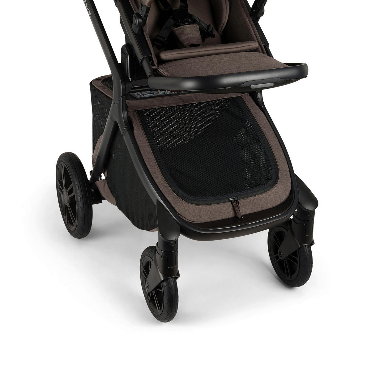 KINDERWAGEN DEMI icon  - Beigebraun/Schwarz, Basics, Metall (63/120/81cm) - Nuna