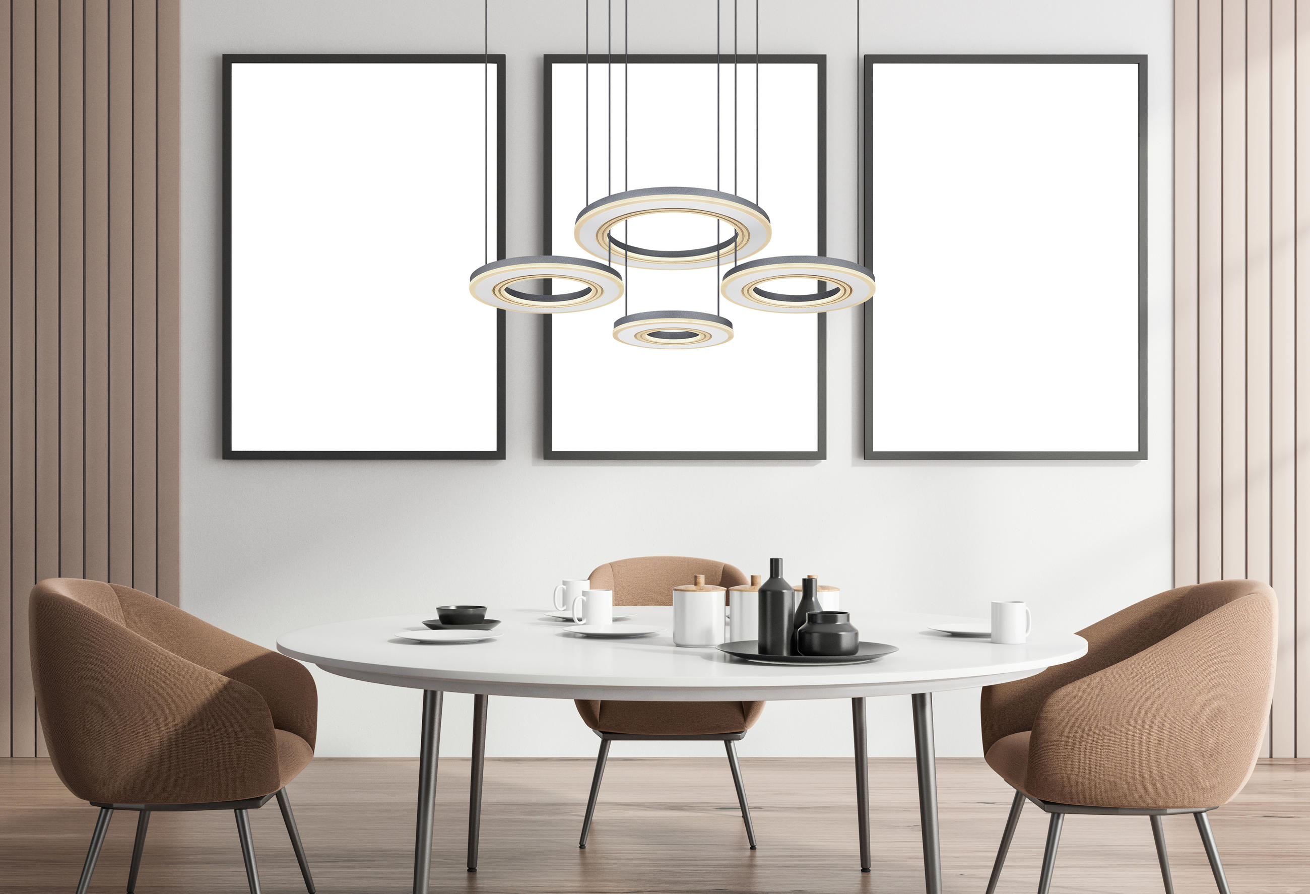 ZÁVESNÉ LED SVIETIDLO, 100/50/120 cm - čierna/biela, Design, kov/plast (100/50/120cm)