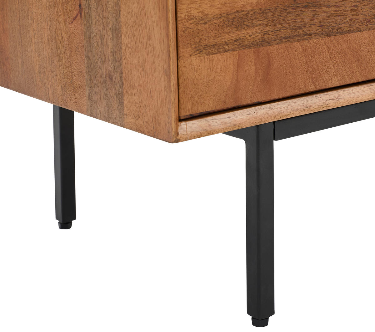 SIDEBOARD  in 160/76/40 cm  - Schwarz/Naturfarben, LIFESTYLE, Holz/Metall (160/76/40cm) - Livetastic