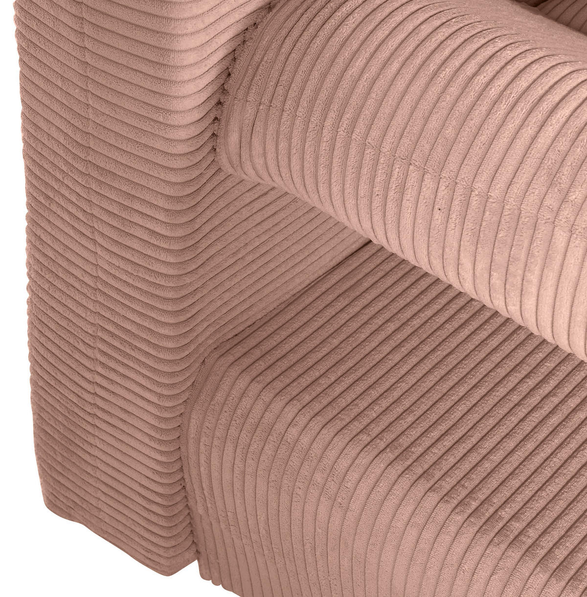 BÄDDSOFFA i manchester gammelrosa  - gammelrosa/naturfärgad, Klassisk, trä/textil (200/75/92cm) - Livetastic