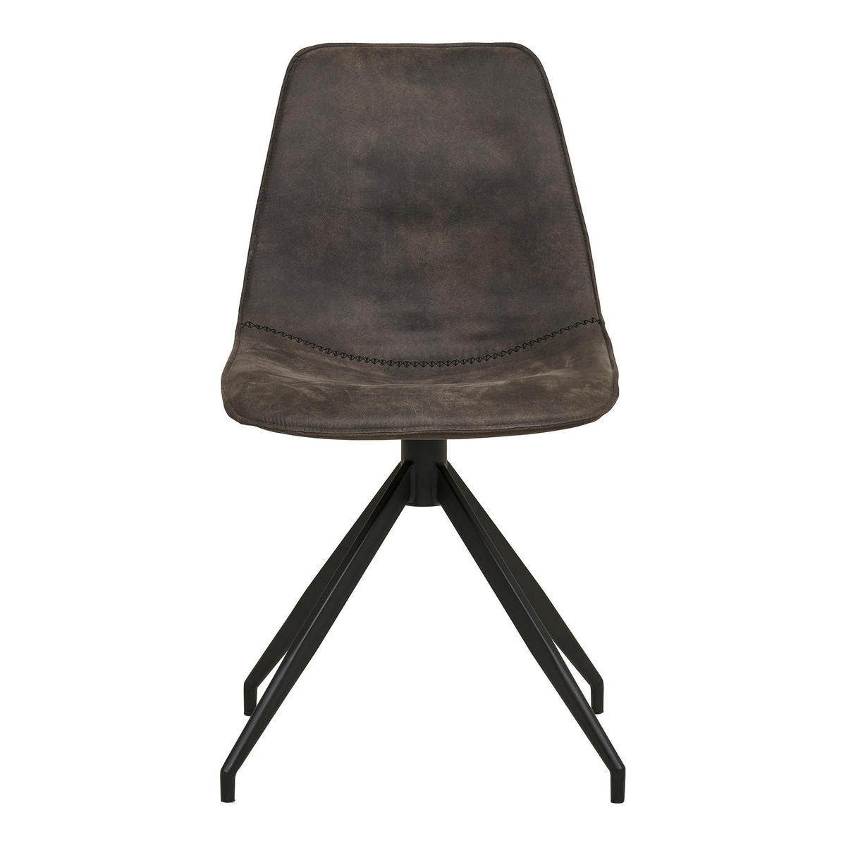 STOLSET 2 styck  - mörkgrå/svart, Modern, metall/textil (48/86/56cm) - MID.YOU