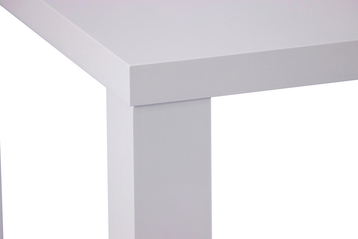 ESSTISCH in Holzwerkstoff  - Weiß Hochglanz, KONVENTIONELL, Holzwerkstoff (80/75/80cm) - P & B
