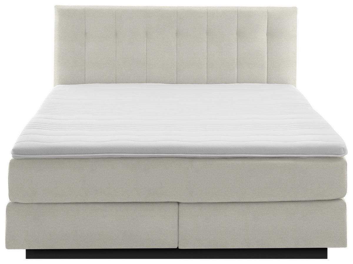 BOXSPRINGBETT 160/200 cm  in Naturfarben  - Schwarz/Naturfarben, Modern, Holzwerkstoff/Kunststoff (160/200cm) - Beldomo - Sleep