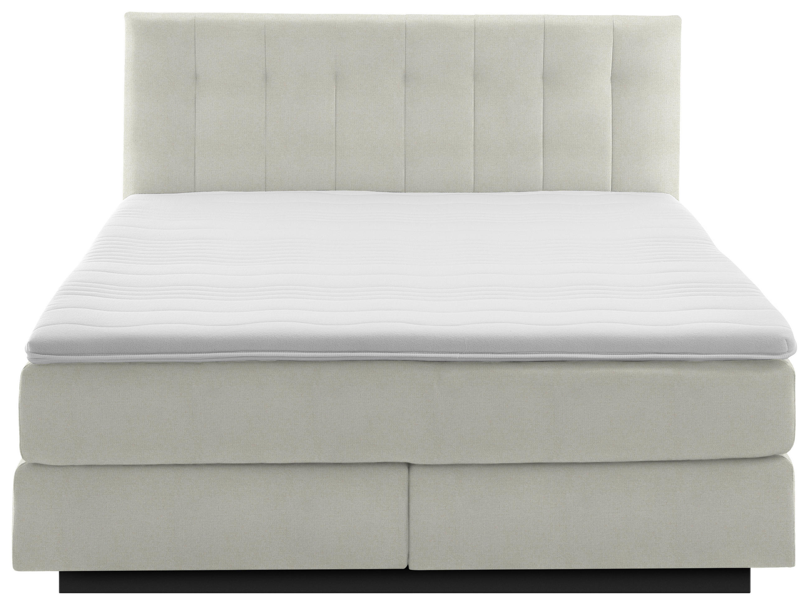 Thumbnail - Beldomo - Sleep Boxspringbett, Natur, Textil, H3, Höhe ca. 23 cm, 200x200 cm, Goldenes M, Made in EU, gepolstertes Kopft...