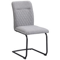 STOLICA  crna, svijetlo siva  metal, tekstil      - svijetlo siva/crna, Design, metal/tekstil (47/91/59cm) - Hom`in
