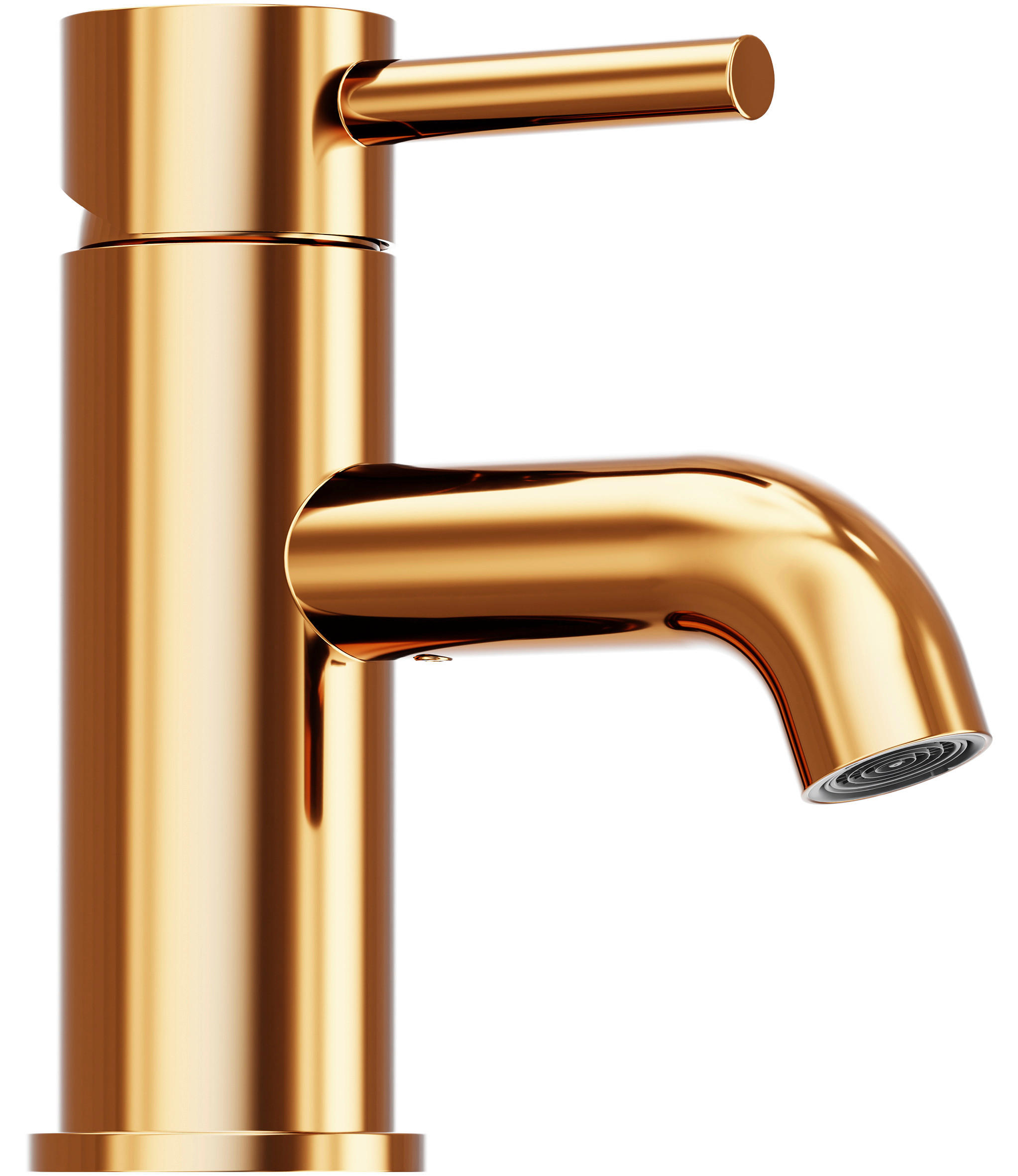 WASCHTISCHARMATUR 100 1010 RG  - Roségold, MODERN, Metall (4,5/15/15,1cm)