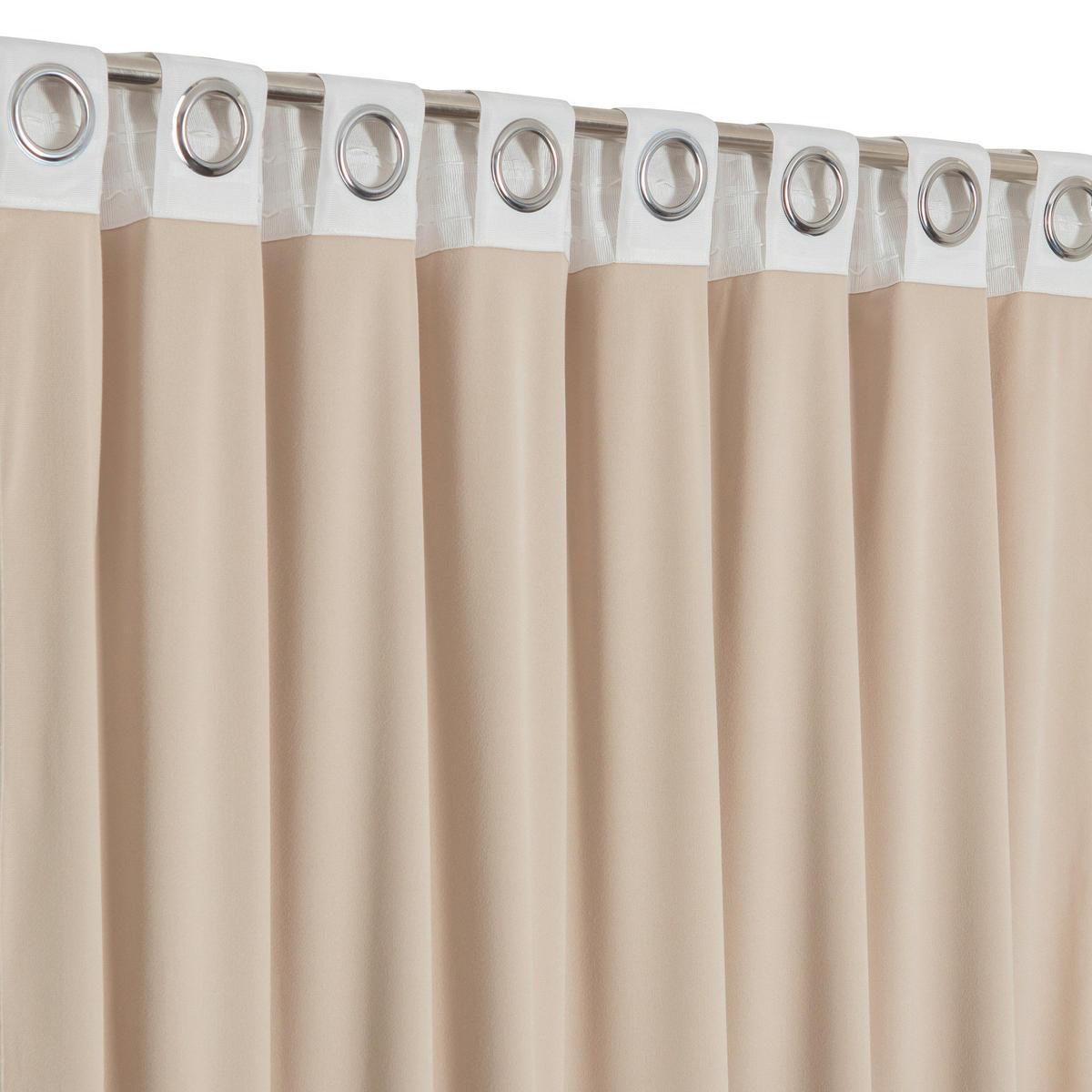 FERTIGVORHANG blickdicht  - Beige, Basics, Textil (135/280cm)