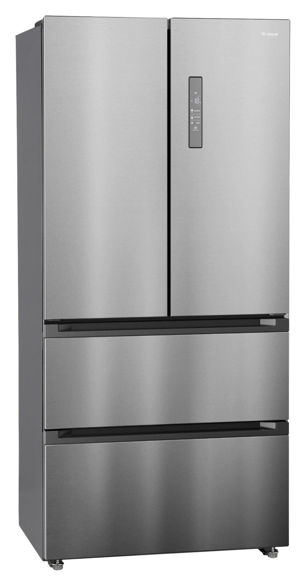 SIDE-BY-SIDE 83,3/189,8/64,8 cm 7802.7512  - Edelstahlfarben, KONVENTIONELL, Metall (83,3/189,8/64,8cm) - Trisa Electronics
