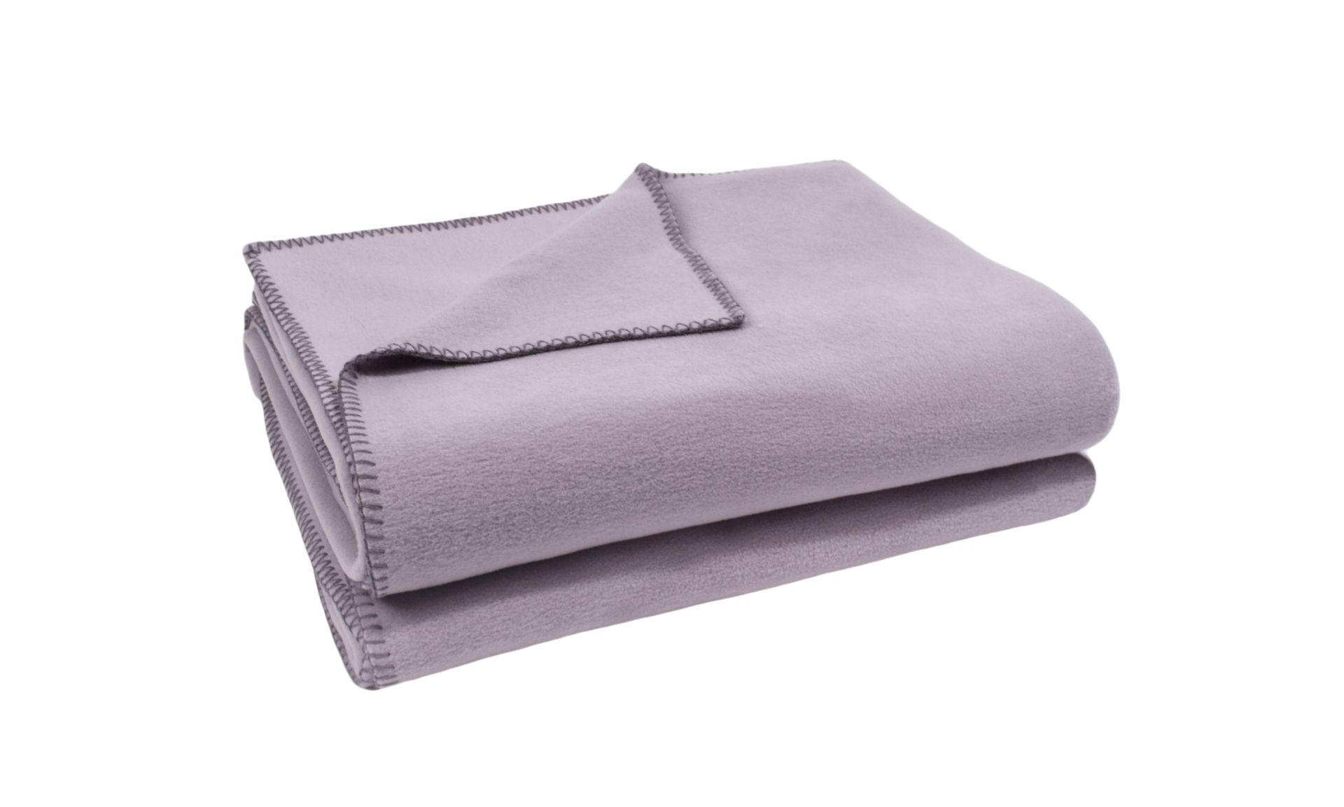 Zoeppritz Fleecedecke Soft-Fleece Flieder 160x200 cm