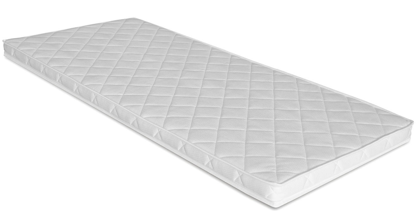 BÄDDMADRASS 90/200 cm  höjd ca 6 cm  - vit, Klassisk, textil (90/200cm) - Best Price