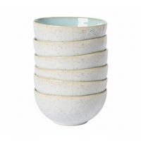 OBSTSCHÄLCHEN EIVISSA 6-teilig  - Pastellblau/Creme, Basics, Keramik (13/7cm) - Costa Nova