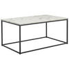 COUCHTISCH in Metall, Holzwerkstoff 100/60/45 cm  - Weiss/Schwarz, Konventionell, Holzwerkstoff/Metall (100/60/45cm) - MID.YOU