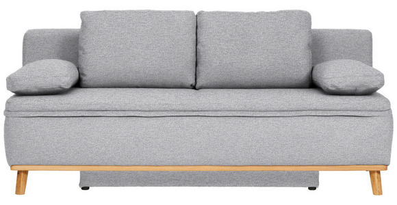 SCHLAFSOFA Primia in Webstoff Grau  - Naturfarben/Grau, KONVENTIONELL, Holz/Textil (203/95/96cm) - Venda