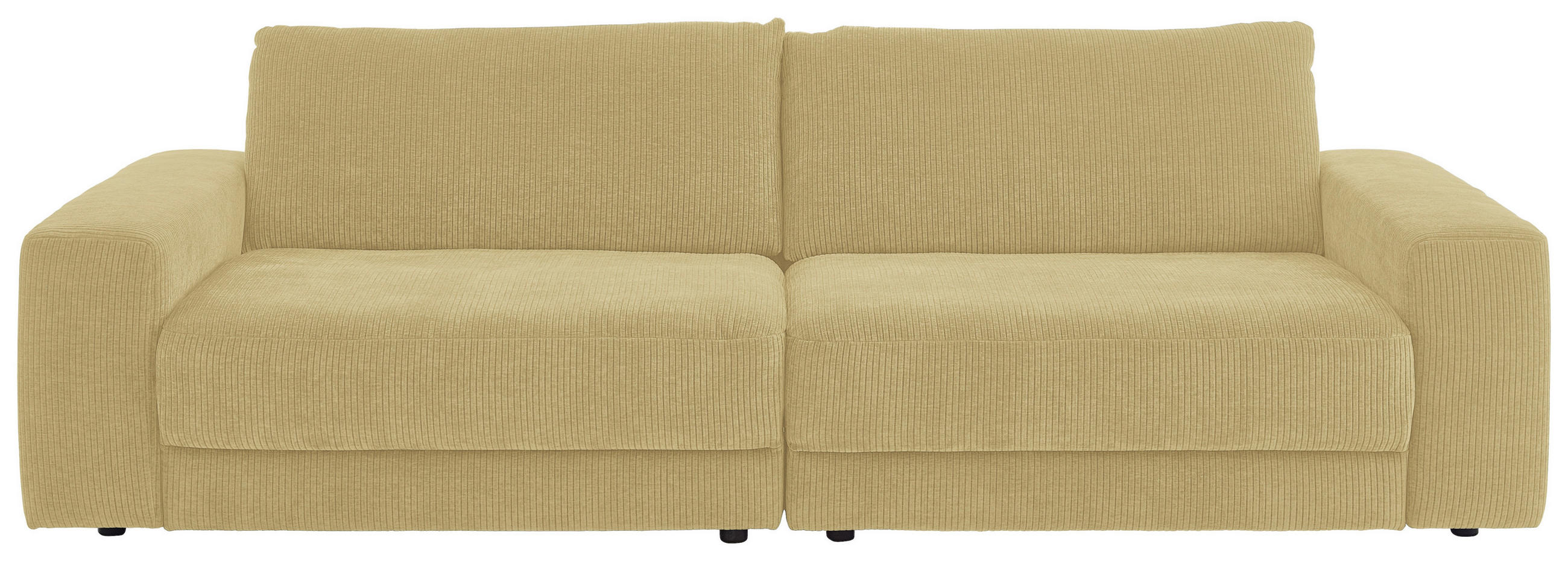BIGSOFA in Chenille, Jacquard Honig  - Schwarz/Honig, Design, Kunststoff/Textil (270/83/125cm) - Niels Andersson