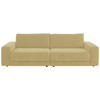 BIGSOFA in Chenille, Jacquard Honig  - Schwarz/Honig, Design, Kunststoff/Textil (270/83/125cm) - Niels Andersson